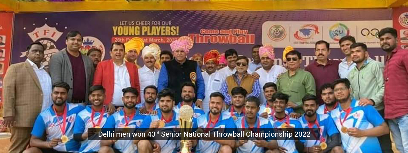 Delhi men won 43rd Senior National Throwball Championship